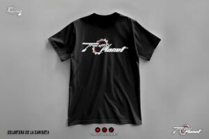 01 T-Shirt Black Front Camiseta TrackTool Planet