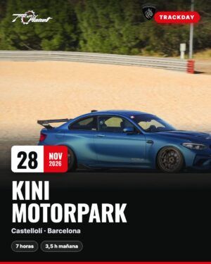 Trackday Kini Motorpark Castellolí 28 de noviembre de 2026